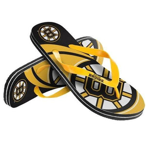 NHL 2015 Unisex Big Logo Flip Flops Boston Bruins