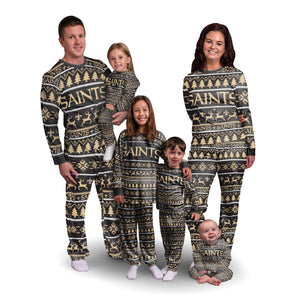 New Orleans Saints NFL Family Holiday Pajamas