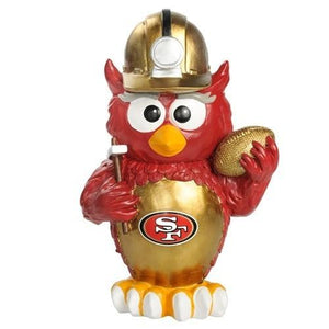 San Francisco 49ers 9.5" Resin Statue Thematic Owl