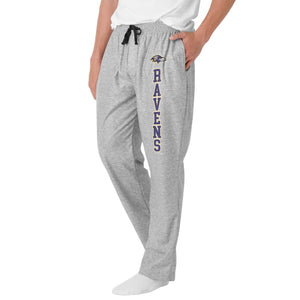 Baltimore Ravens NFL Mens Athletic Gray Lounge Pants