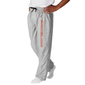 Denver Broncos NFL Mens Athletic Gray Lounge Pants