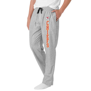 Kansas City Chiefs NFL Mens Athletic Gray Lounge Pants