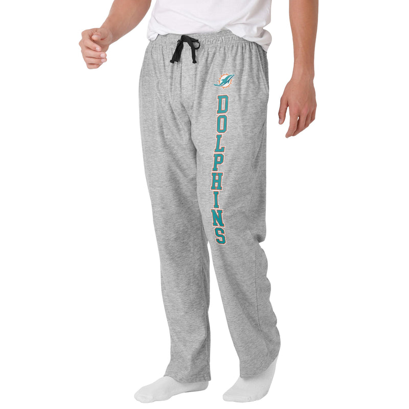 Miami Dolphins NFL Mens Athletic Gray Lounge Pants