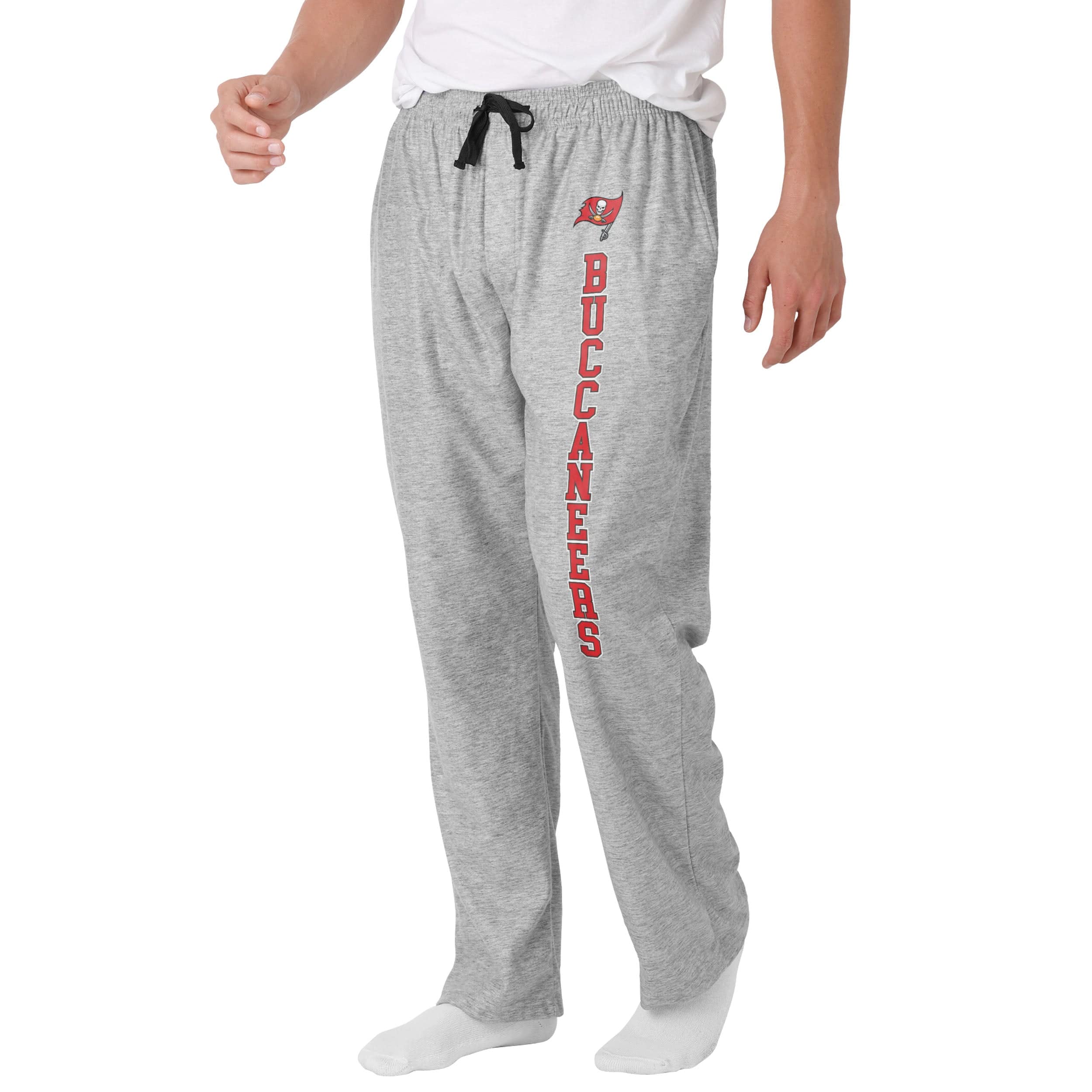 Tampa Bay Buccaneers With Zebra Wordmark Poly Fleece Jogger, Gray