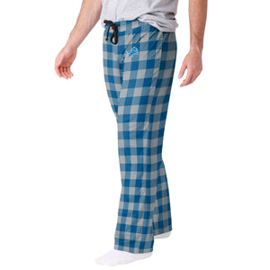Detroit Lions NFL Mens Buffalo Check Lounge Pants