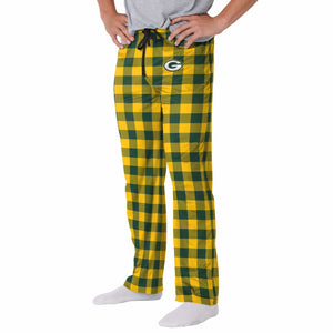 Green Bay Packers NFL Mens Buffalo Check Lounge Pants