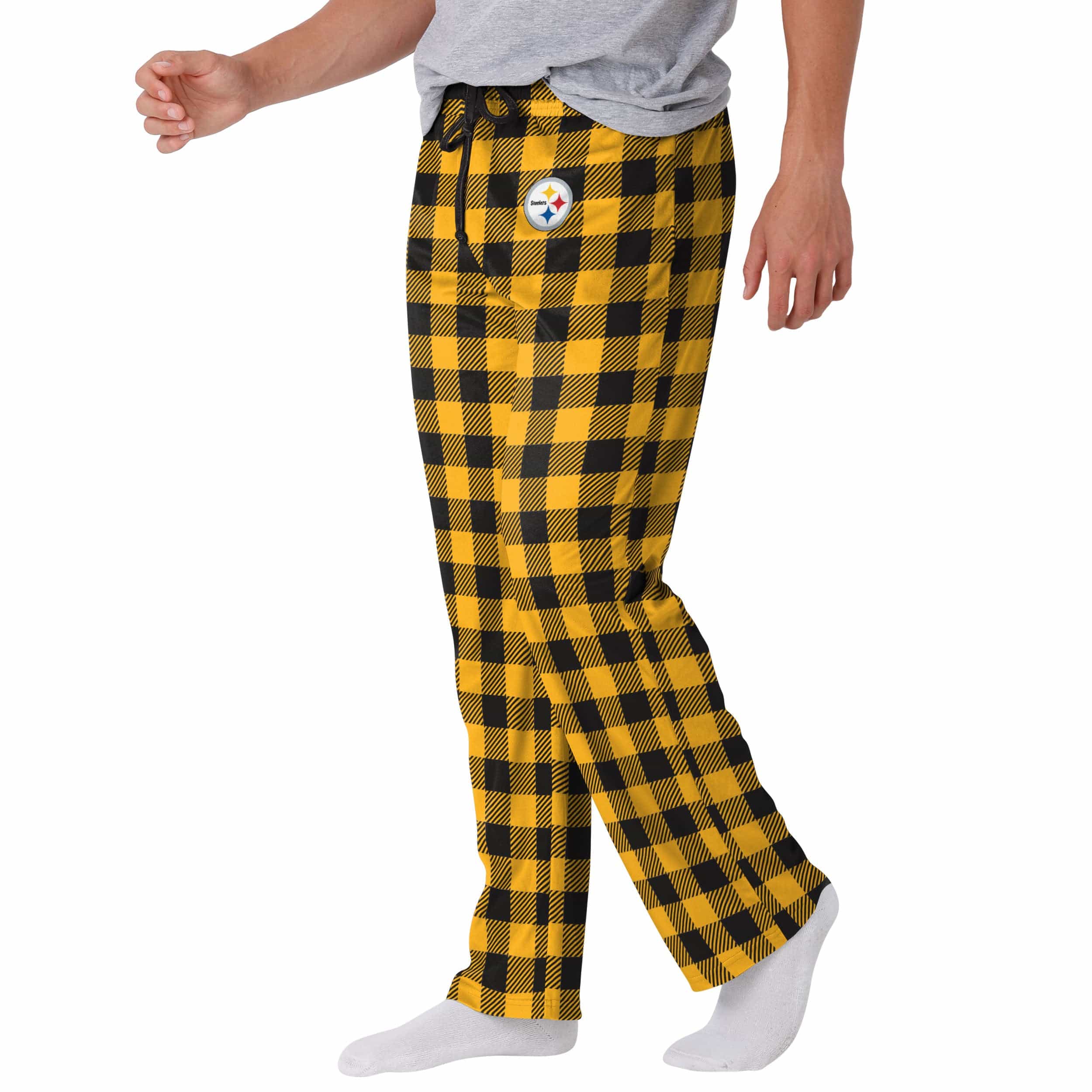 Men's Minnesota Vikings Team Plaid Logo Flannel Lounge Pants at