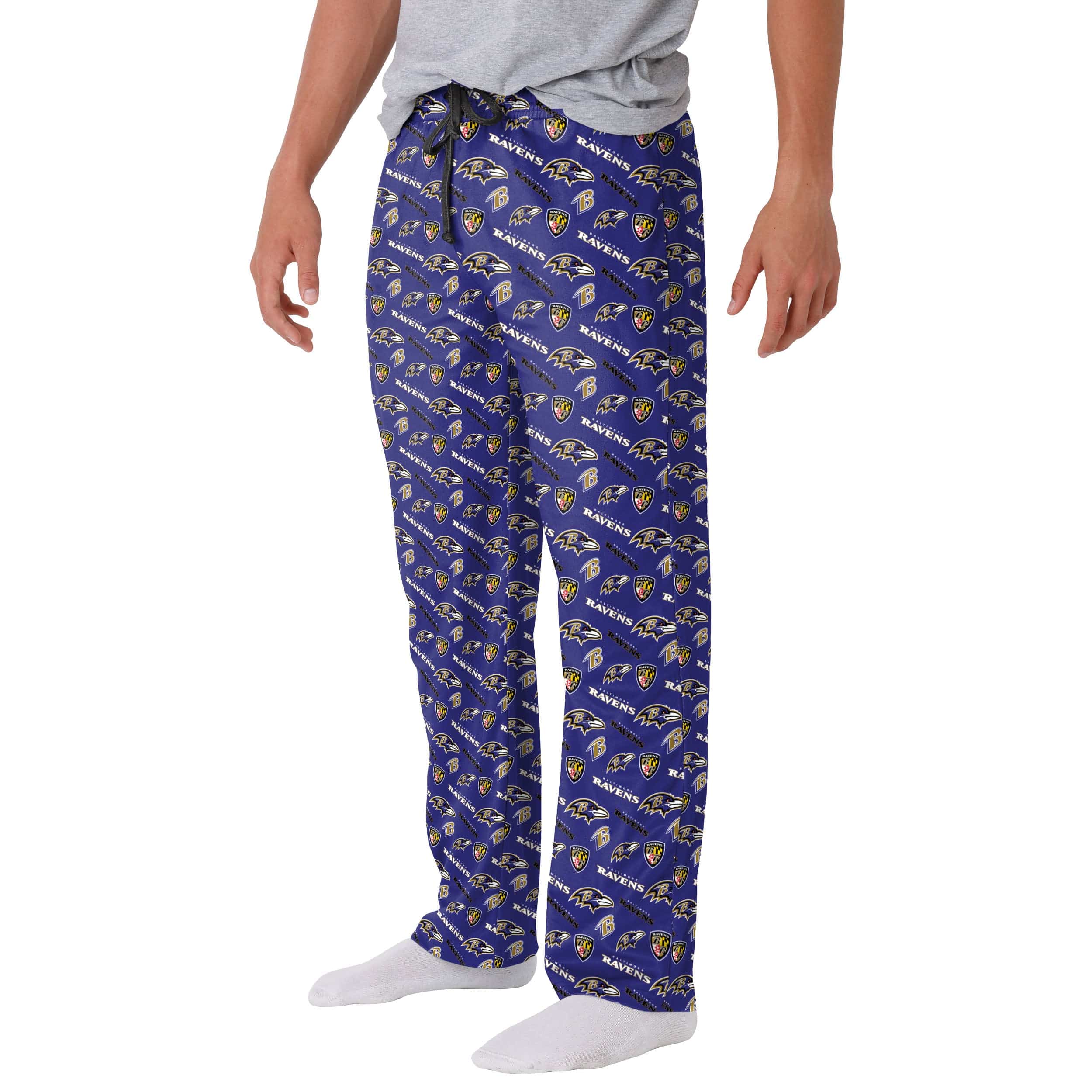 Baltimore Ravens NFL Mens Repeat Print Lounge Pants