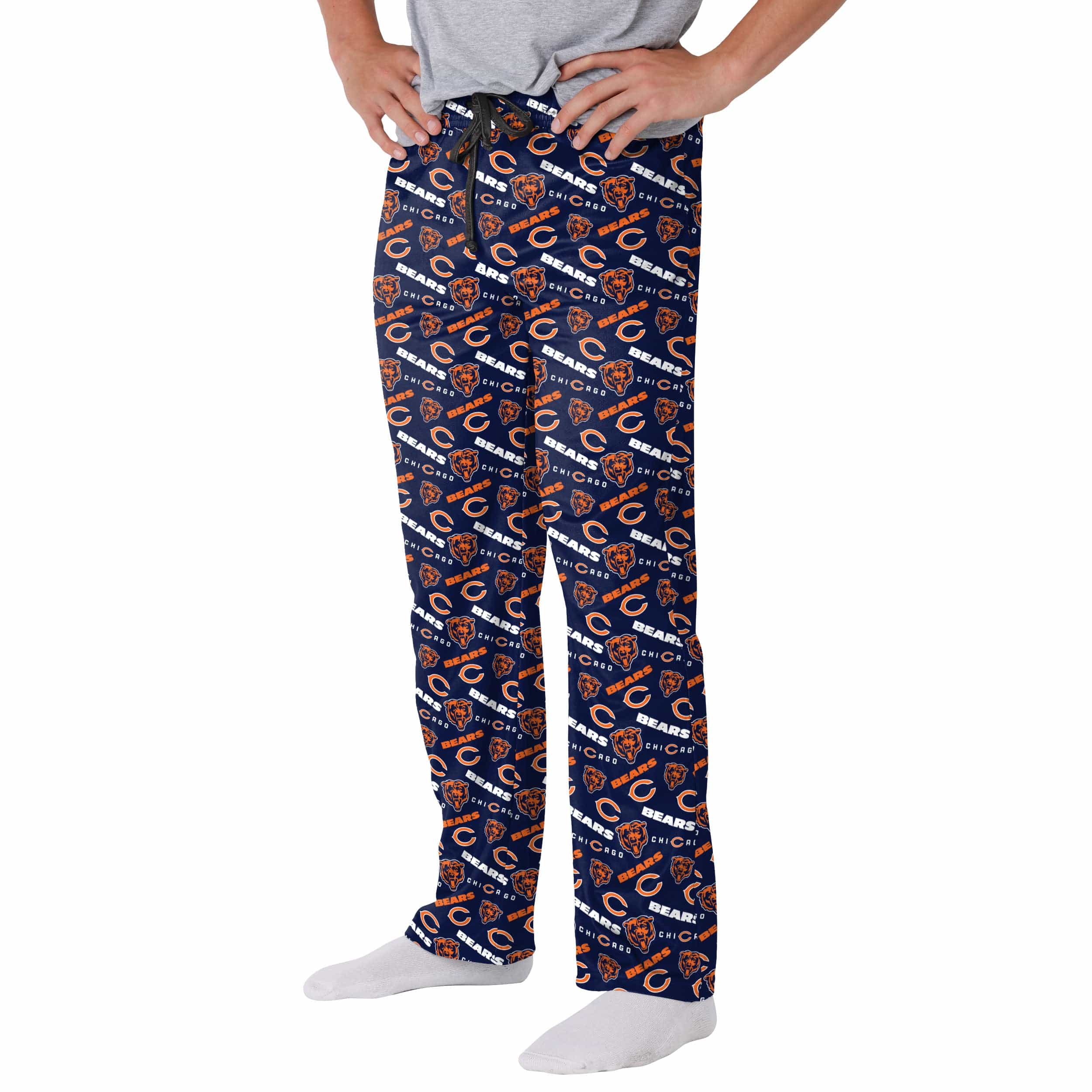 Carolina Panthers Screen Print Logo Camo Pants