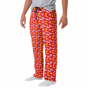 Kansas City Chiefs NFL Mens Repeat Print Lounge Pants