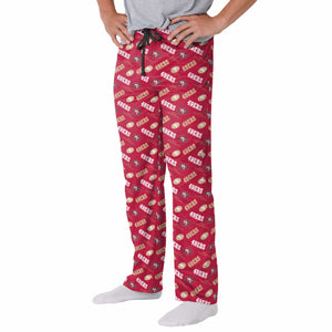 San Francisco 49ers NFL Mens Repeat Print Lounge Pants