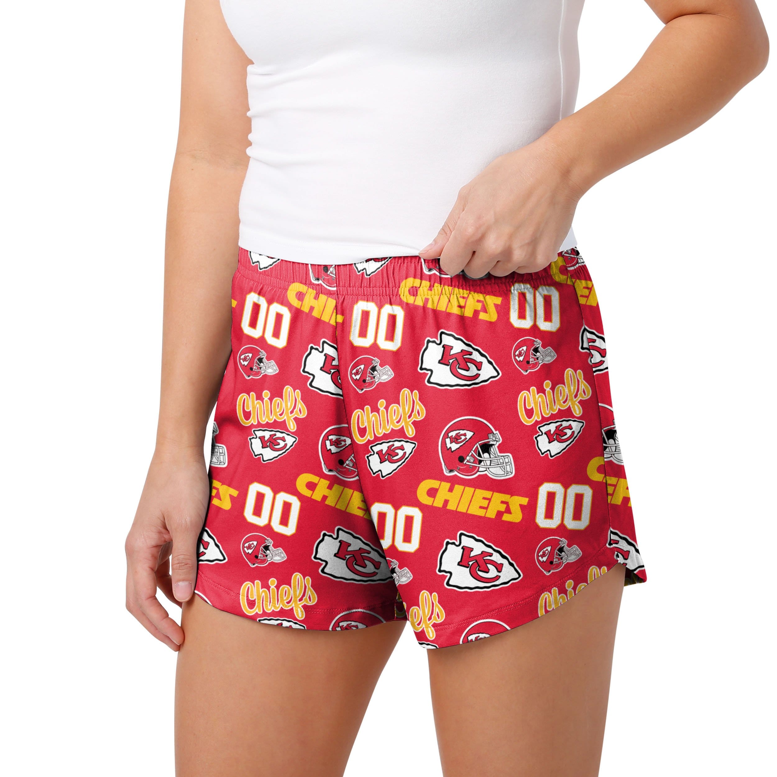 Kansas City Chiefs Big Wordmark Swimming Trunks FOCO