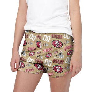 San Francisco 49ers NFL Womens Gameday Ready Lounge Shorts