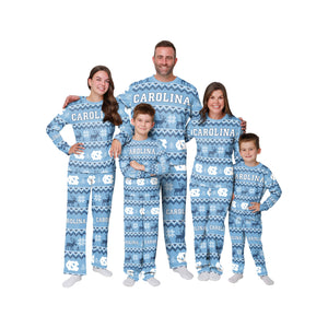 North Carolina Tar Heels NCAA Ugly Pattern Family Holiday Pajamas