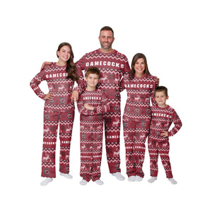 South Carolina Gamecocks NCAA Ugly Pattern Family Holiday Pajamas