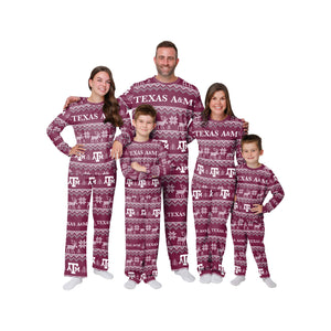 Texas A&M Aggies NCAA Ugly Pattern Family Holiday Pajamas