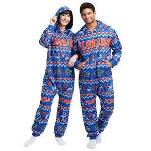 Florida Gators NCAA Ugly Pattern One Piece Pajamas