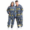 Michigan Wolverines NCAA Ugly Pattern One Piece Pajamas