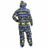 Michigan Wolverines NCAA Ugly Pattern One Piece Pajamas