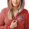 Ohio State Buckeyes NCAA Womens Sherpa One Piece Pajamas