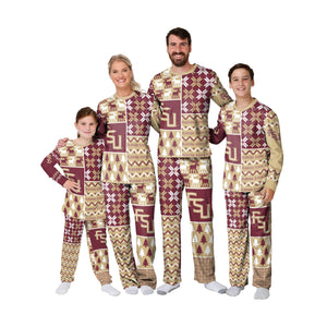 Florida State Seminoles NCAA Busy Block Family Holiday Pajamas