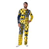 Michigan Wolverines NCAA Busy Block Family Holiday Pajamas