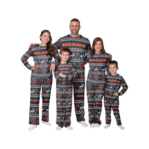 Chicago Cubs MLB Ugly Pattern Family Holiday Pajamas