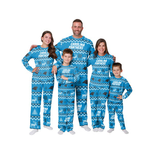 Denver Broncos Mens Ugly Pattern Family Holiday Pajamas FOCO