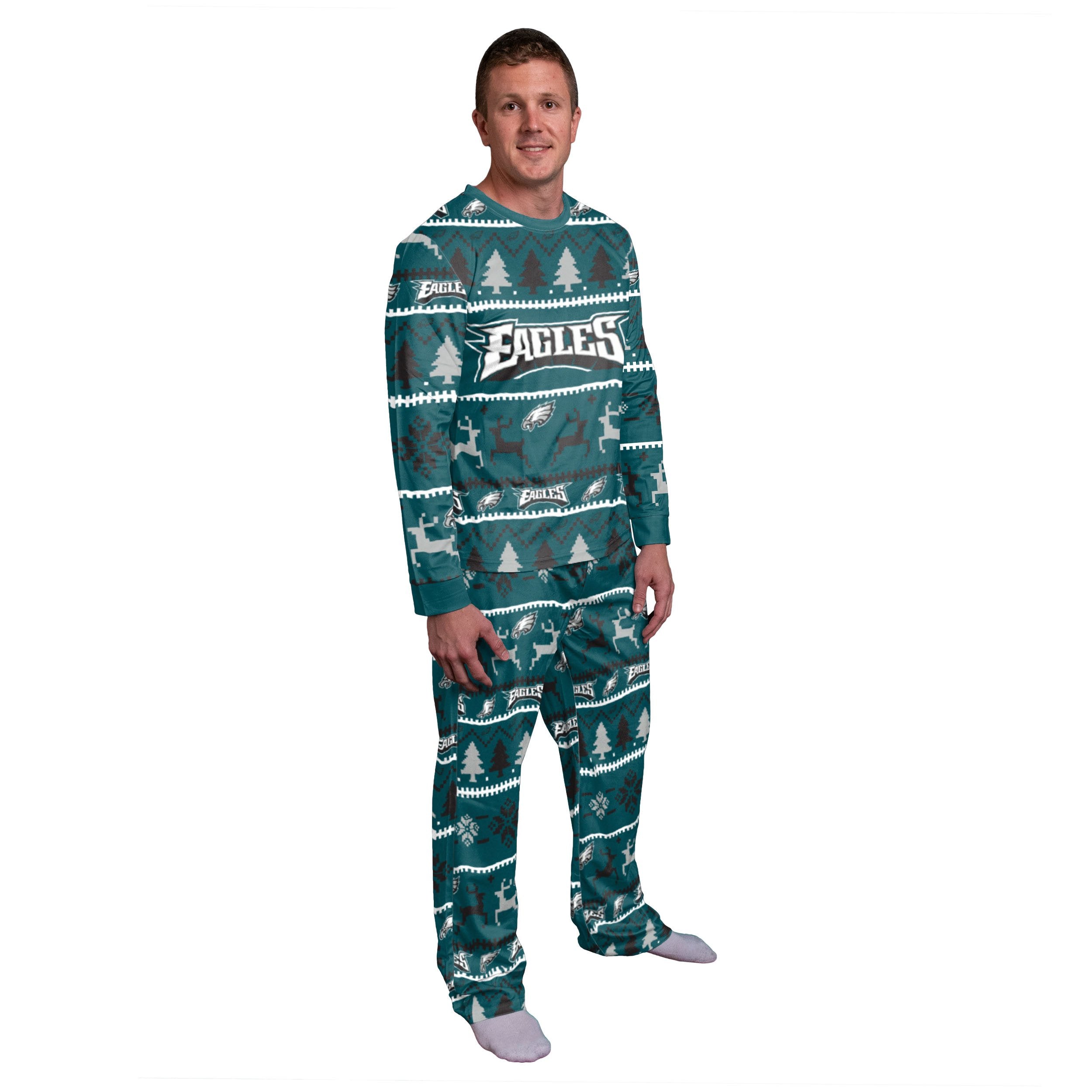 Philadelphia Eagles NFL Family Holiday Pajamas