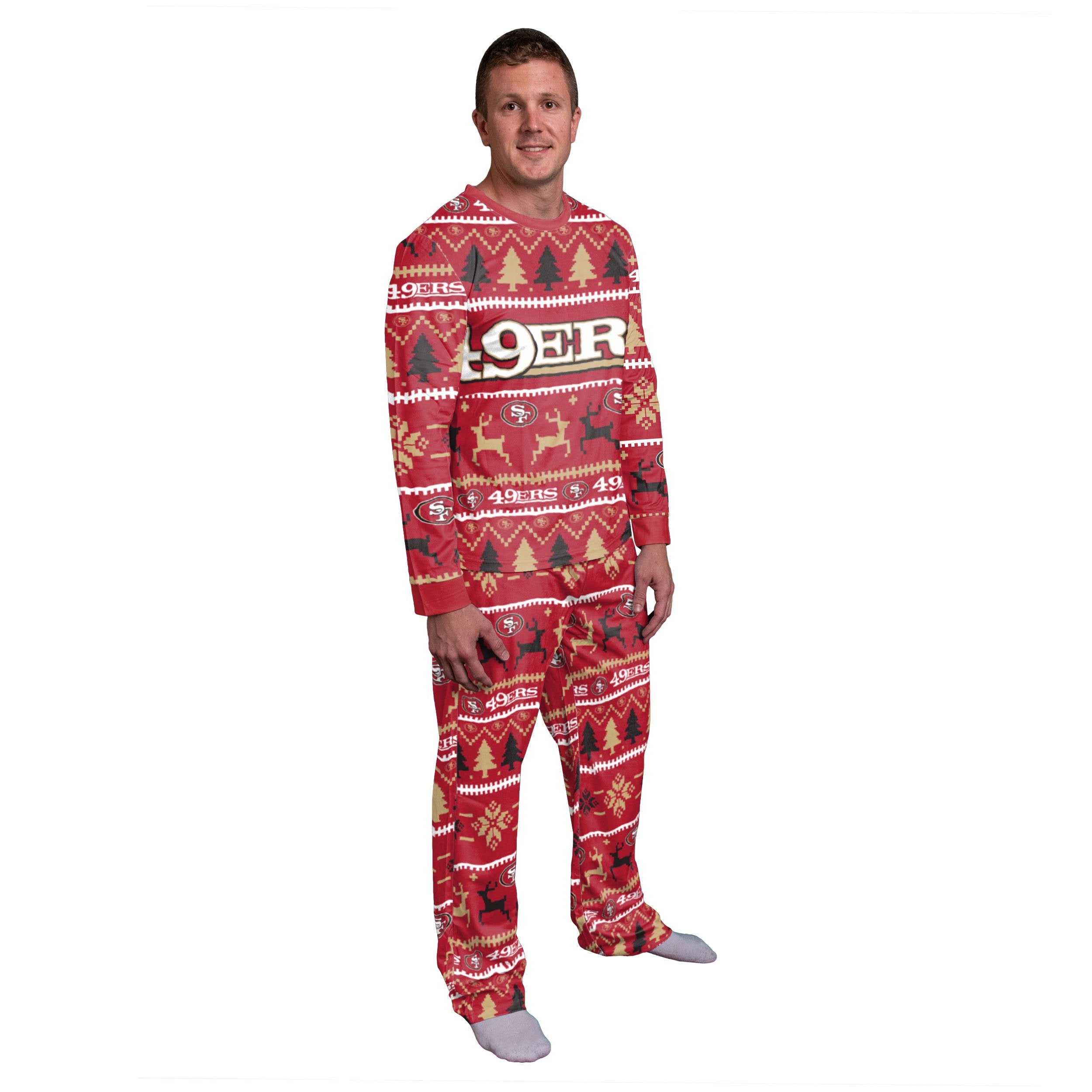 San Francisco 49ers NFL Family Holiday Pajamas