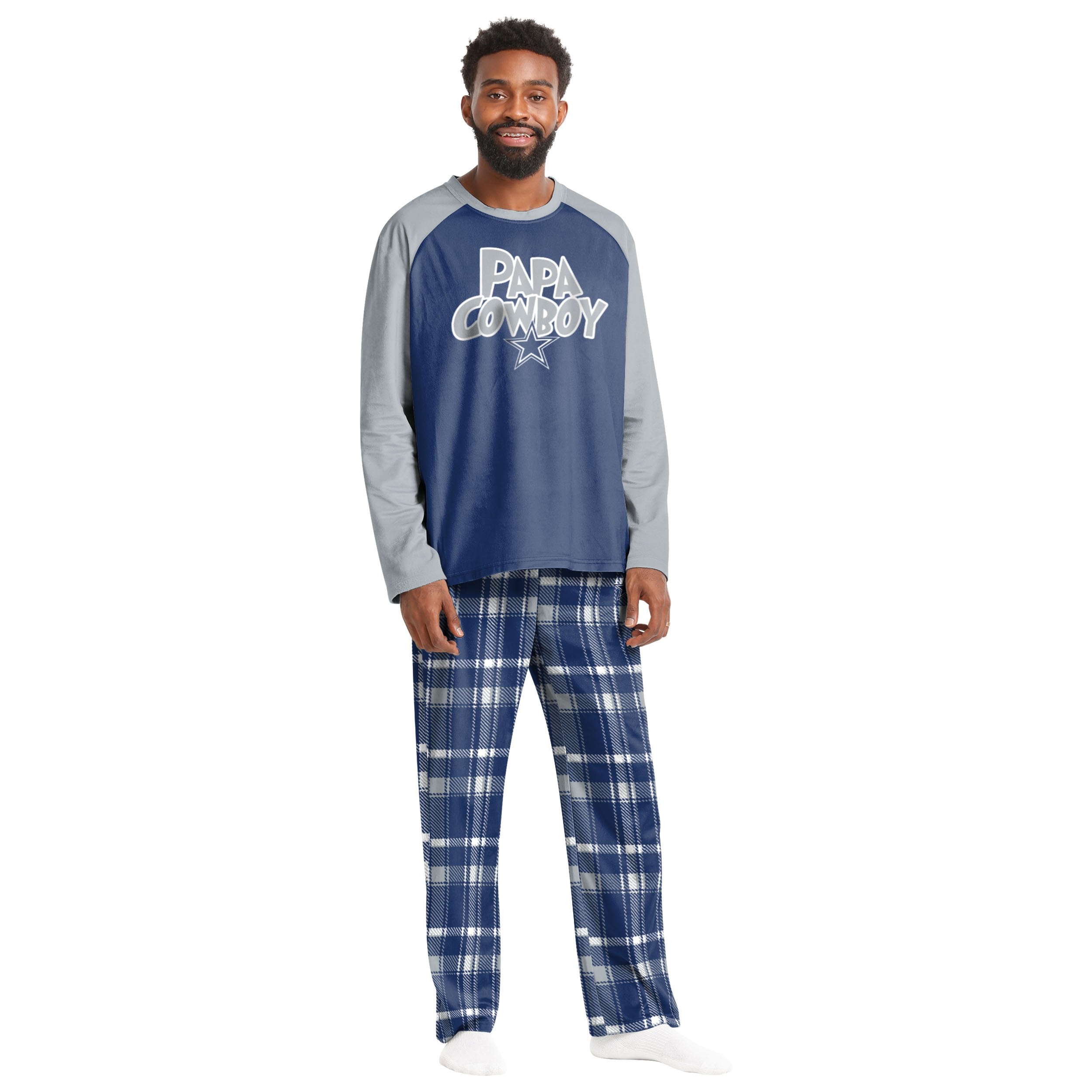 Dallas Cowboys NFL Plaid Family Holiday Pajamas