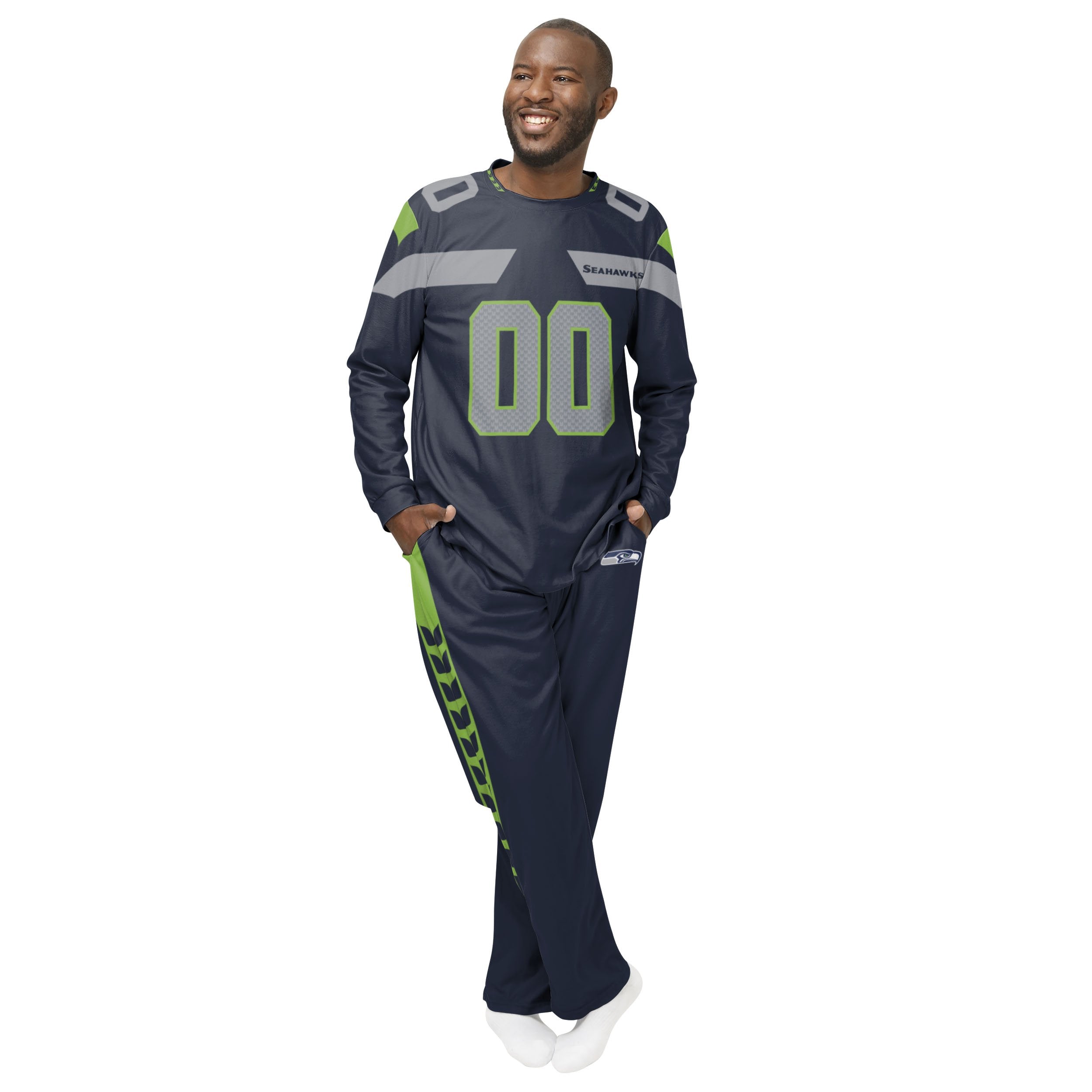 FOCO Seattle Seahawks NFL Mens Gameday Ready Lounge Pants - L