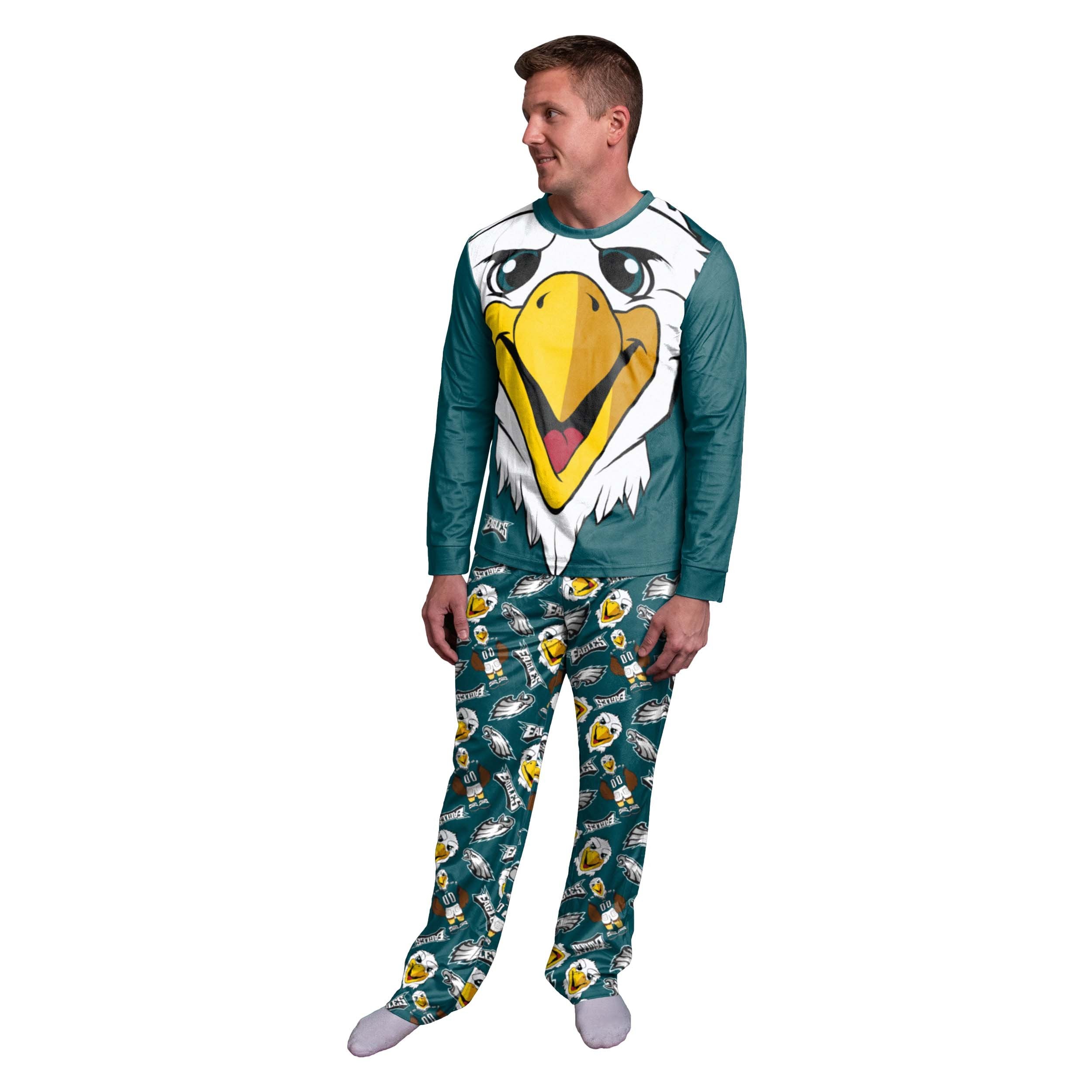 Philadelphia Eagles NFL Mens Swoop Mascot Pajamas