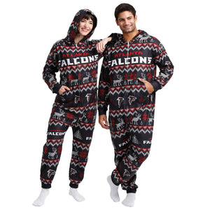 Dallas Cowboys NFL Ugly Pattern One Piece Pajamas