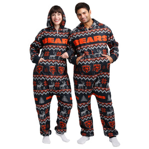 Cowboys Hooded Uni-Sex Adults One Piece PJ's