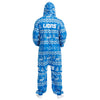 Detroit Lions NFL Ugly Pattern One Piece Pajamas