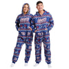 New York Giants NFL Ugly Pattern One Piece Pajamas