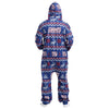 New York Giants NFL Ugly Pattern One Piece Pajamas