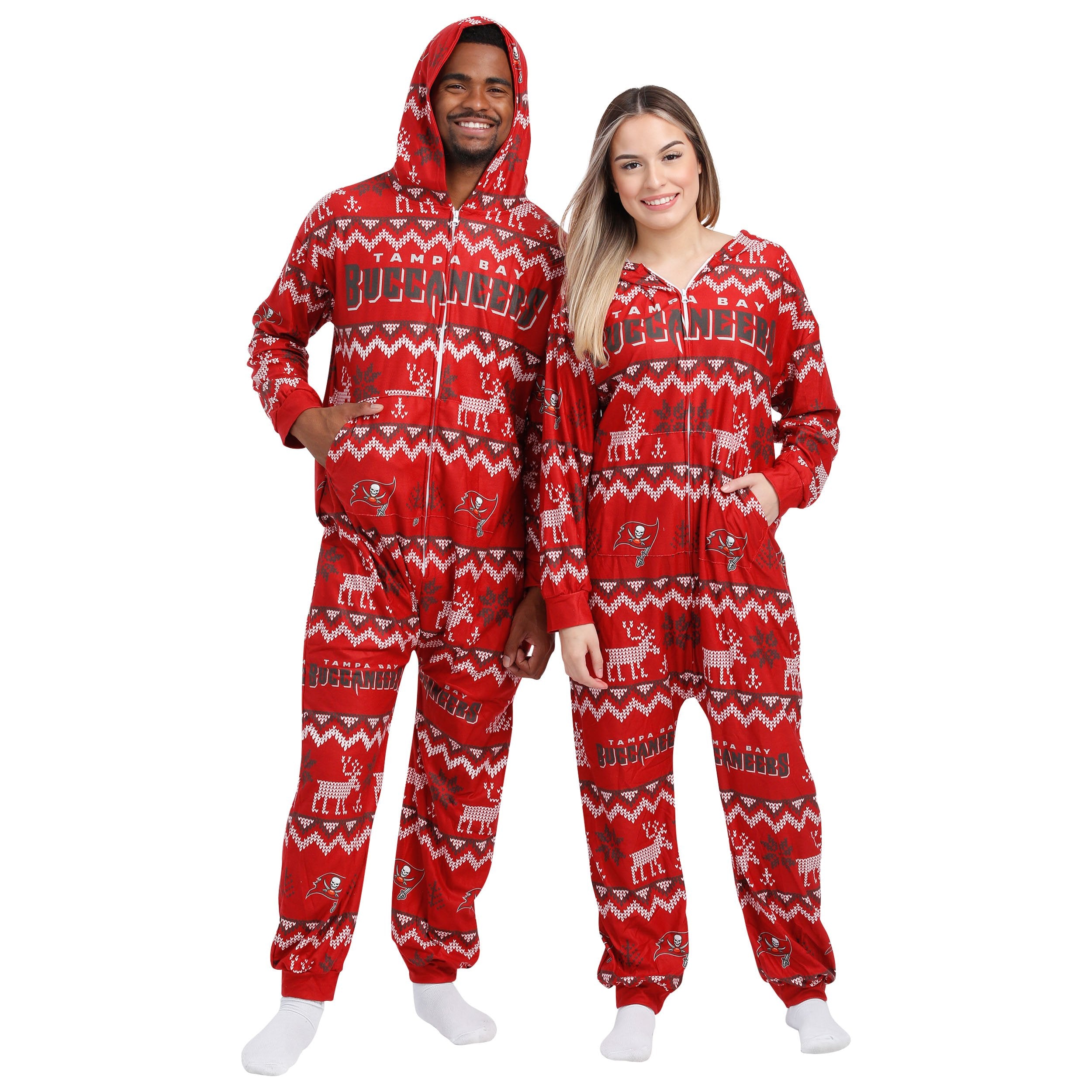 New York Jets NFL Unisex Holiday One Piece Pajamas