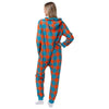 Miami Dolphins NFL Plaid One Piece Pajamas