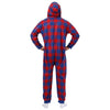 New York Giants NFL Plaid One Piece Pajamas