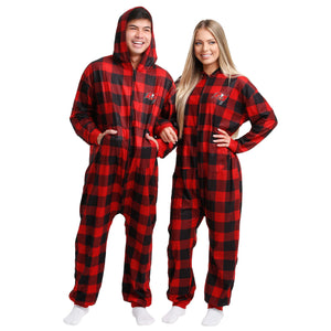 Tampa Bay Buccaneers NFL Plaid One Piece Pajamas