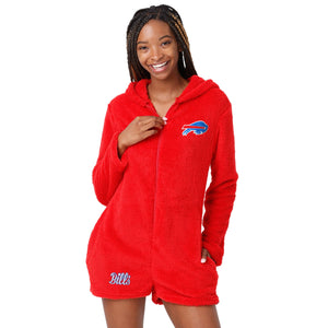 Buffalo Bills NFL Womens Short Cozy One Piece Pajamas