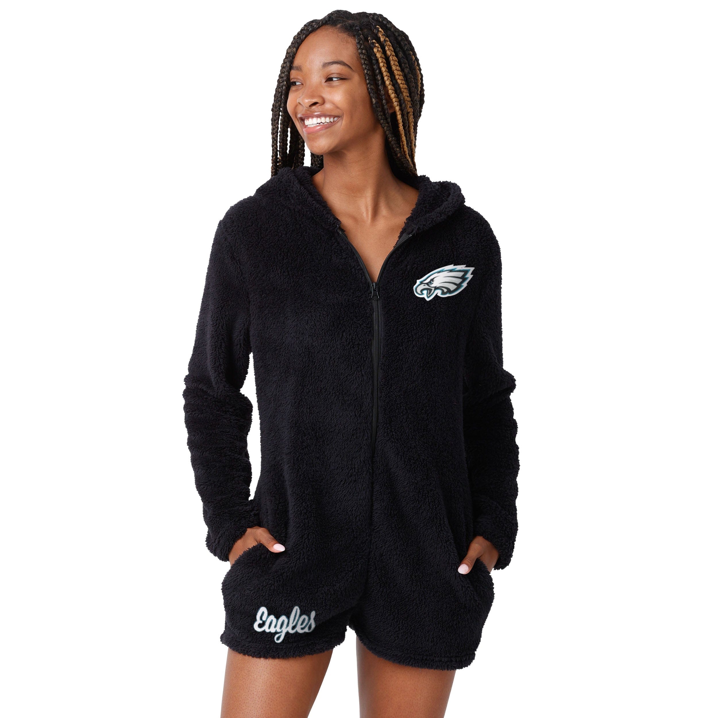 Philadelphia Eagles NFL Womens Sherpa One Piece Pajamas