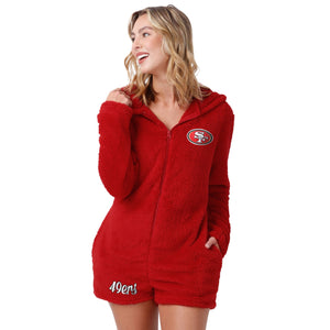 San Francisco 49ers NFL Womens Short Cozy One Piece Pajamas