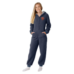 Chicago Bears NFL Apparel Licensed One Piece Pajamas Women's Medium