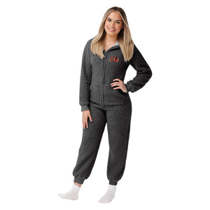 Cincinnati Bengals NFL Womens Sherpa One Piece Pajamas