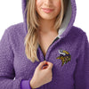 Minnesota Vikings NFL Womens Sherpa One Piece Pajamas