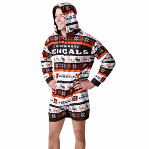 Cincinnati Bengals NFL Mens Ugly Short One Piece Pajamas