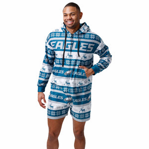 Philadelphia Eagles NFL Mens Ugly Short One Piece Pajamas